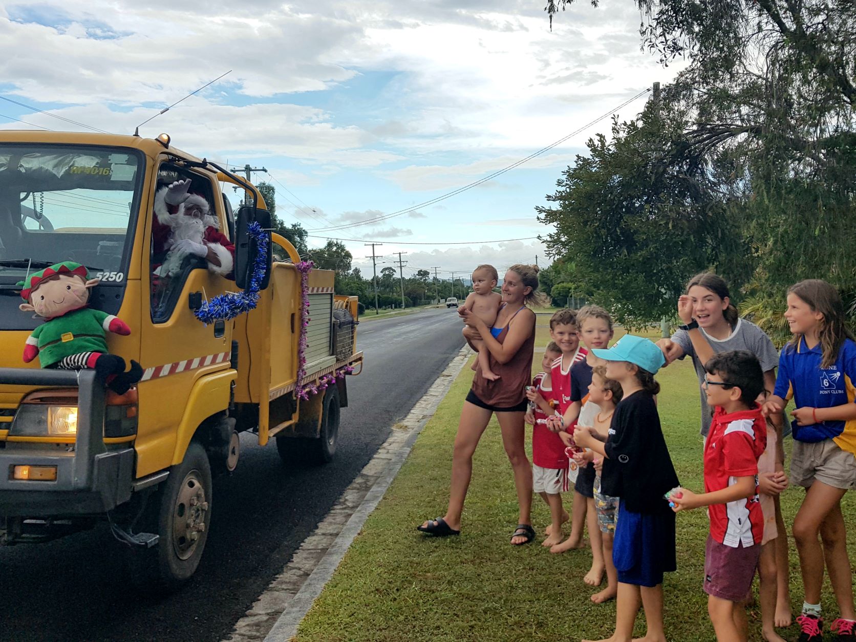 Santa Visits Cove and Bay