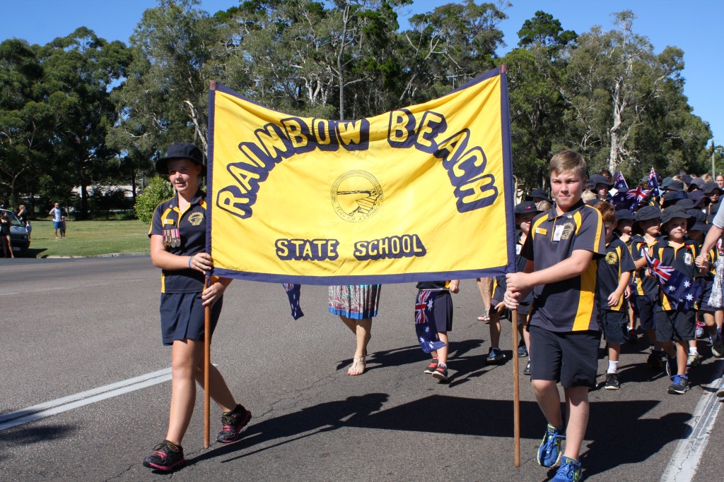 Rainbow Beach State School Memorial opened for the 100th anniversary of ANZAC day