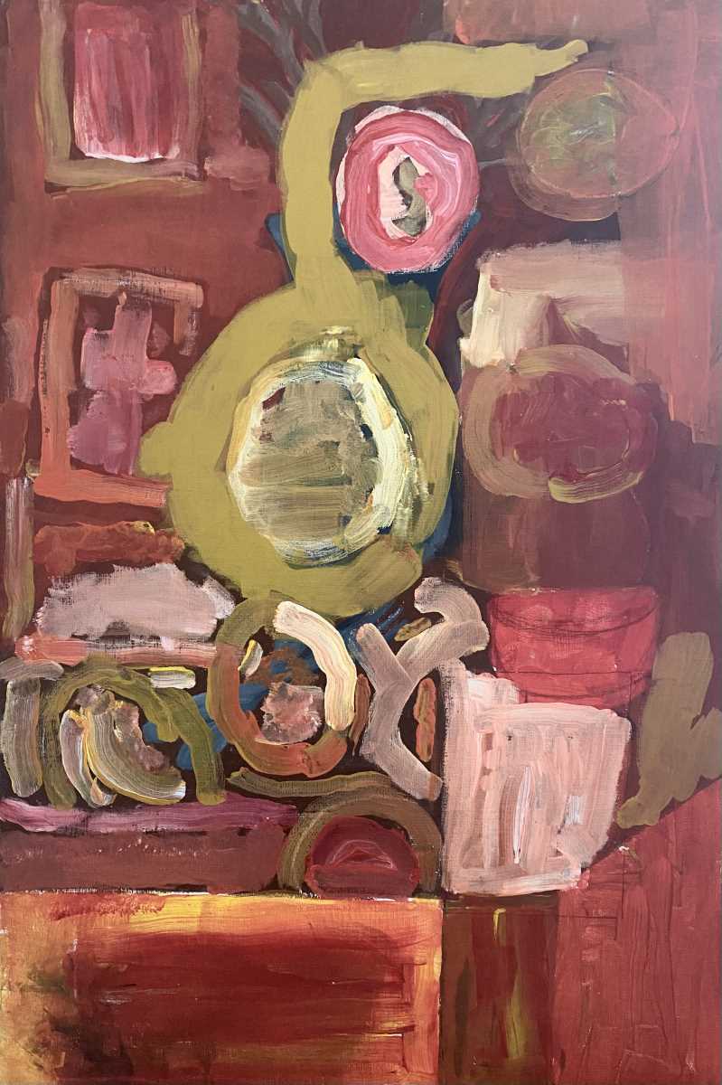 ‘In the Kitchen’ by Willy Webster, 2022, acrylic on board.