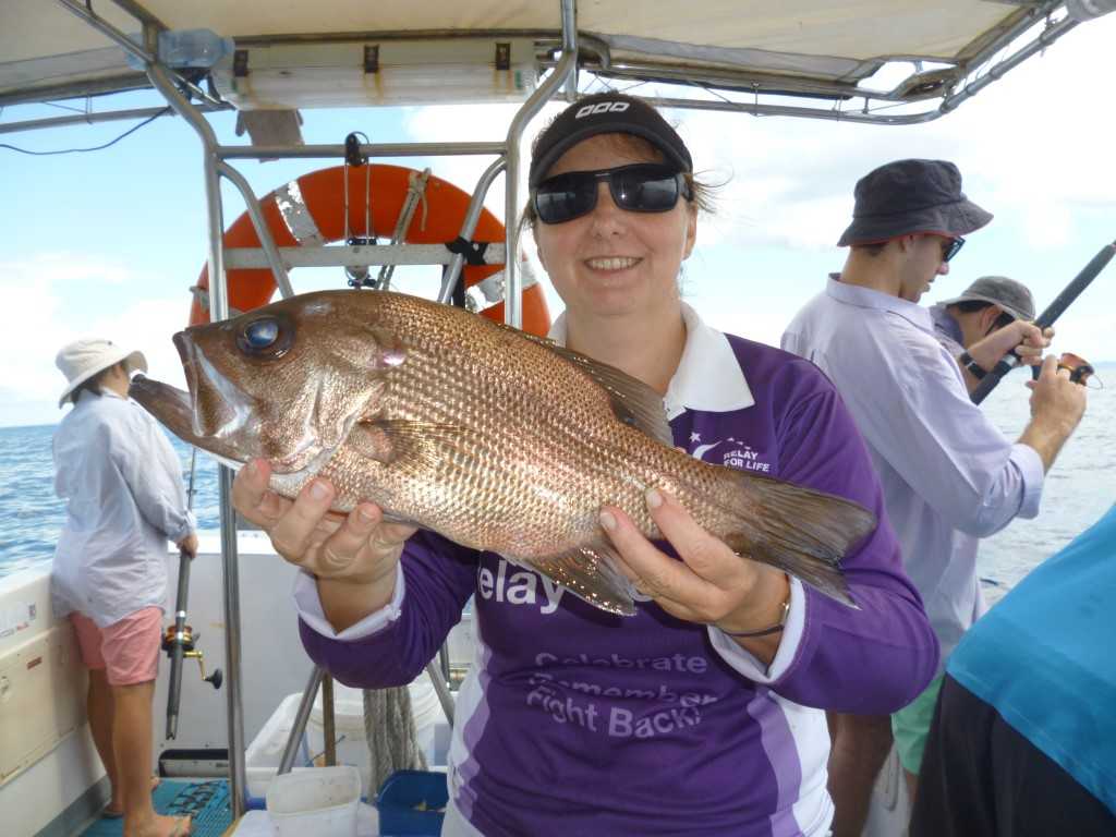 Lynda came all the way from Oakey for this solid pearl perch