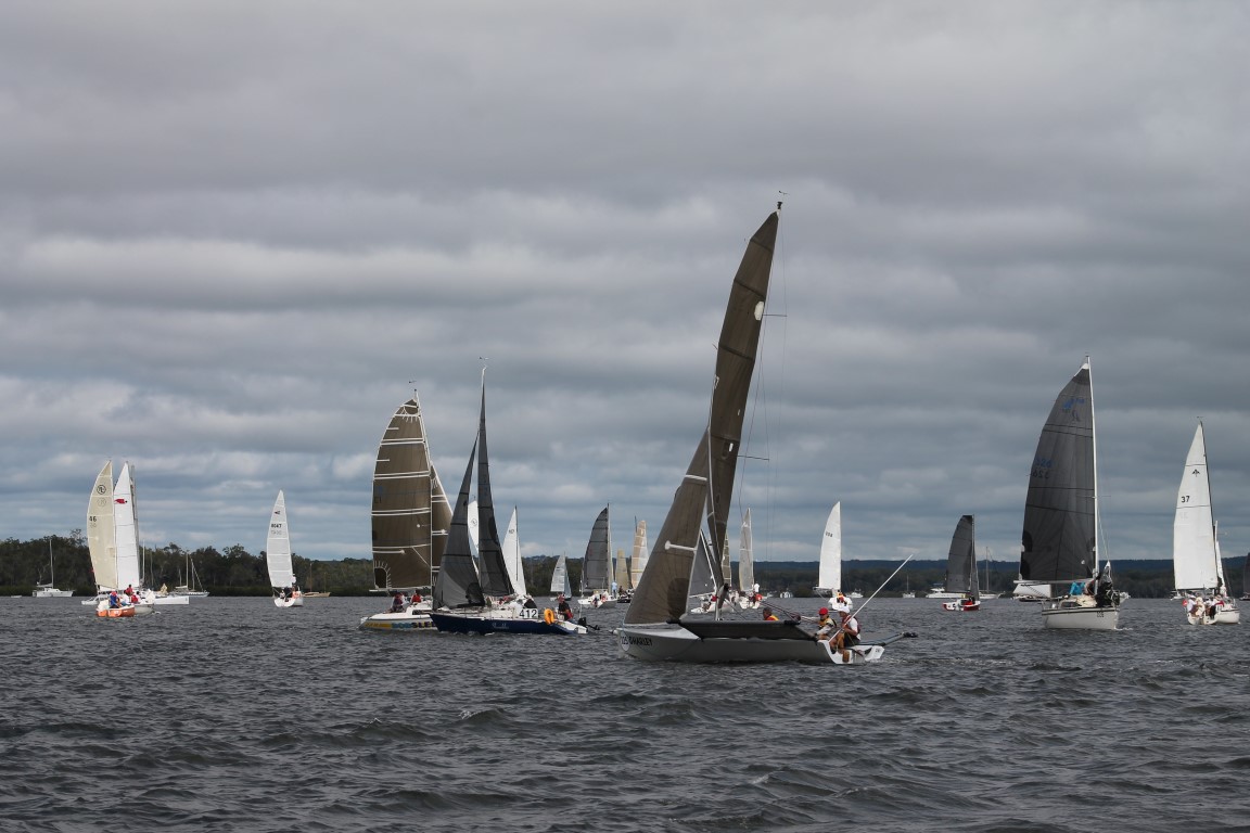 The Fleet on Day one of the Annual Bay to Bay race