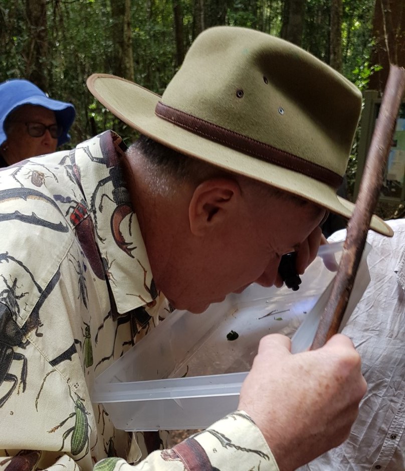 Experts are coming from all over Australia to lead the daily field trips including Robert Whyte spider expert