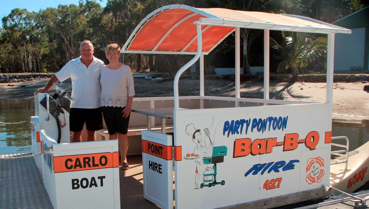 New owners Lorne and Jill Thomas enjoying their sea change at Carlo Point