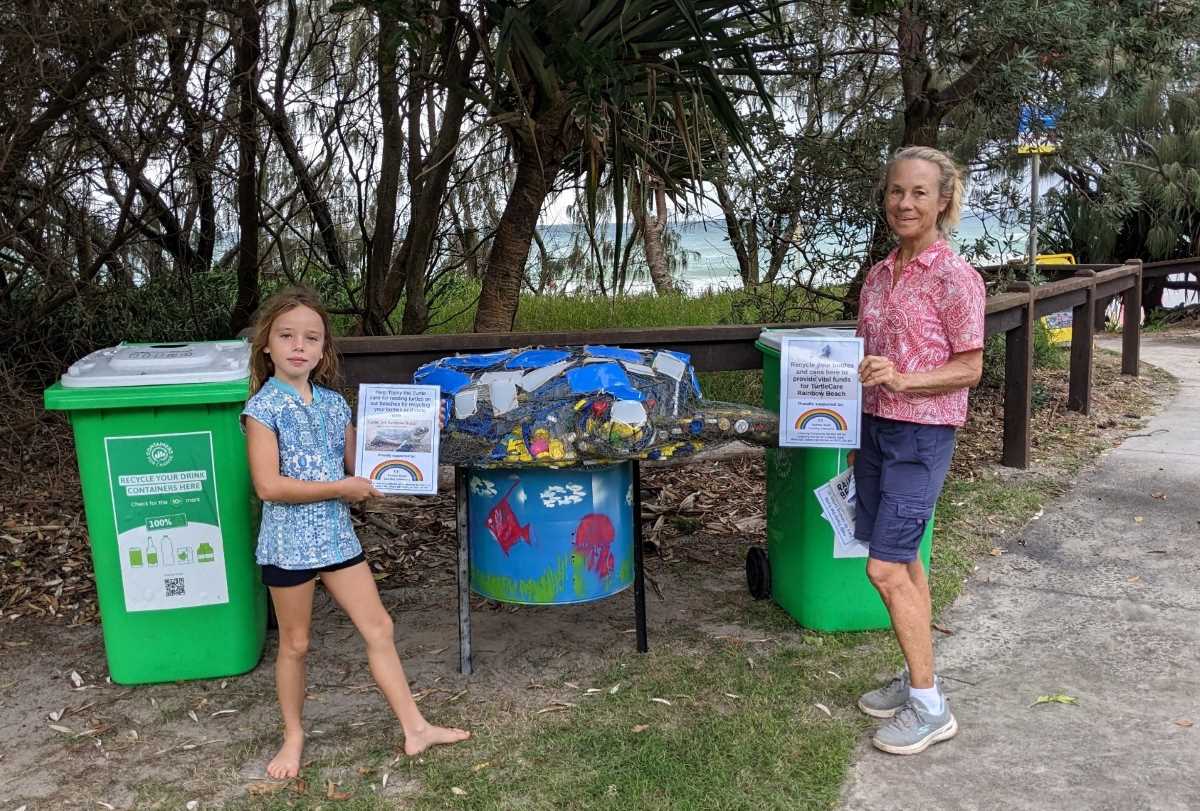 Come and say hi to Topsy the Turtle while dropping off your cans and bottles for recycling