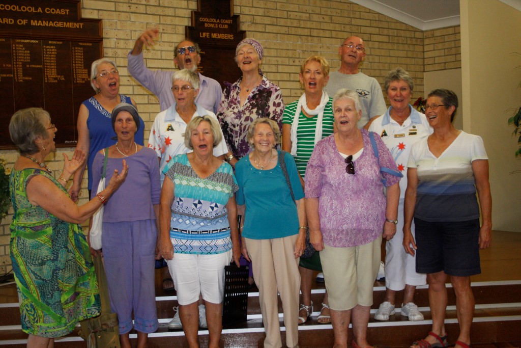 At their second practice - a new choral group for the coast