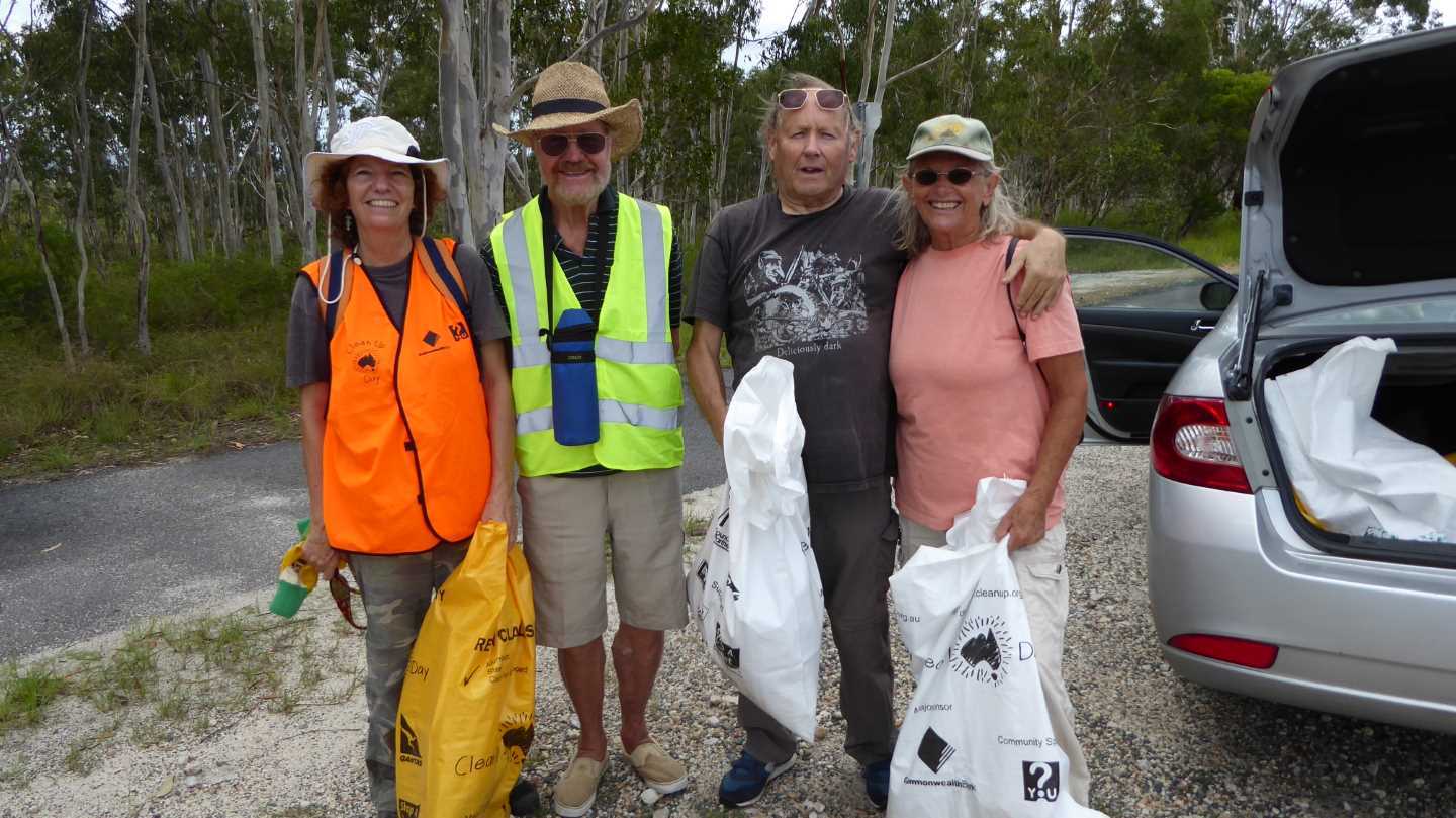 Members of the CCR&F helped clean up Cooloola Cove - you can too in 2019, there’s stations all over the coast