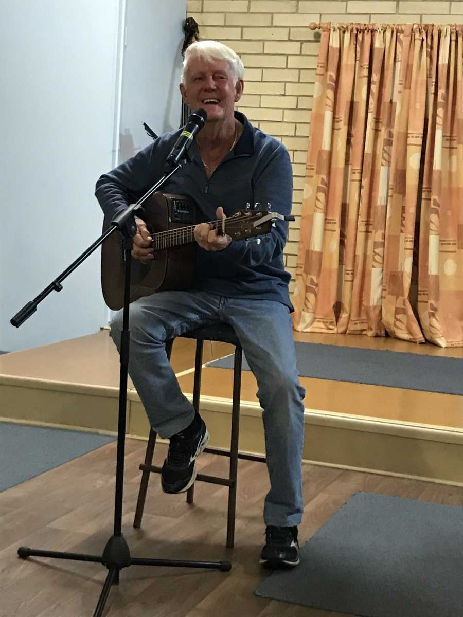 Ron, one of the favourites, is always ready to play and enjoy his music at Music Plus