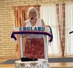 Guest speaker Jacquie Cross gave a wonderful talk on her home country