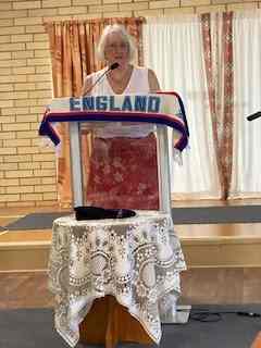 Guest speaker Jacquie Cross gave a wonderful talk on her home country