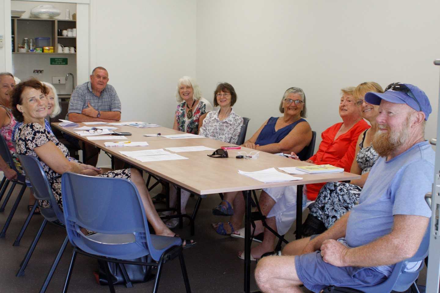 The Rainbow Beach Community Centre meeting room swelled with the CIRS AGM crowd last month - and in the front, Mark McIntosh was welcomed as the new vice president