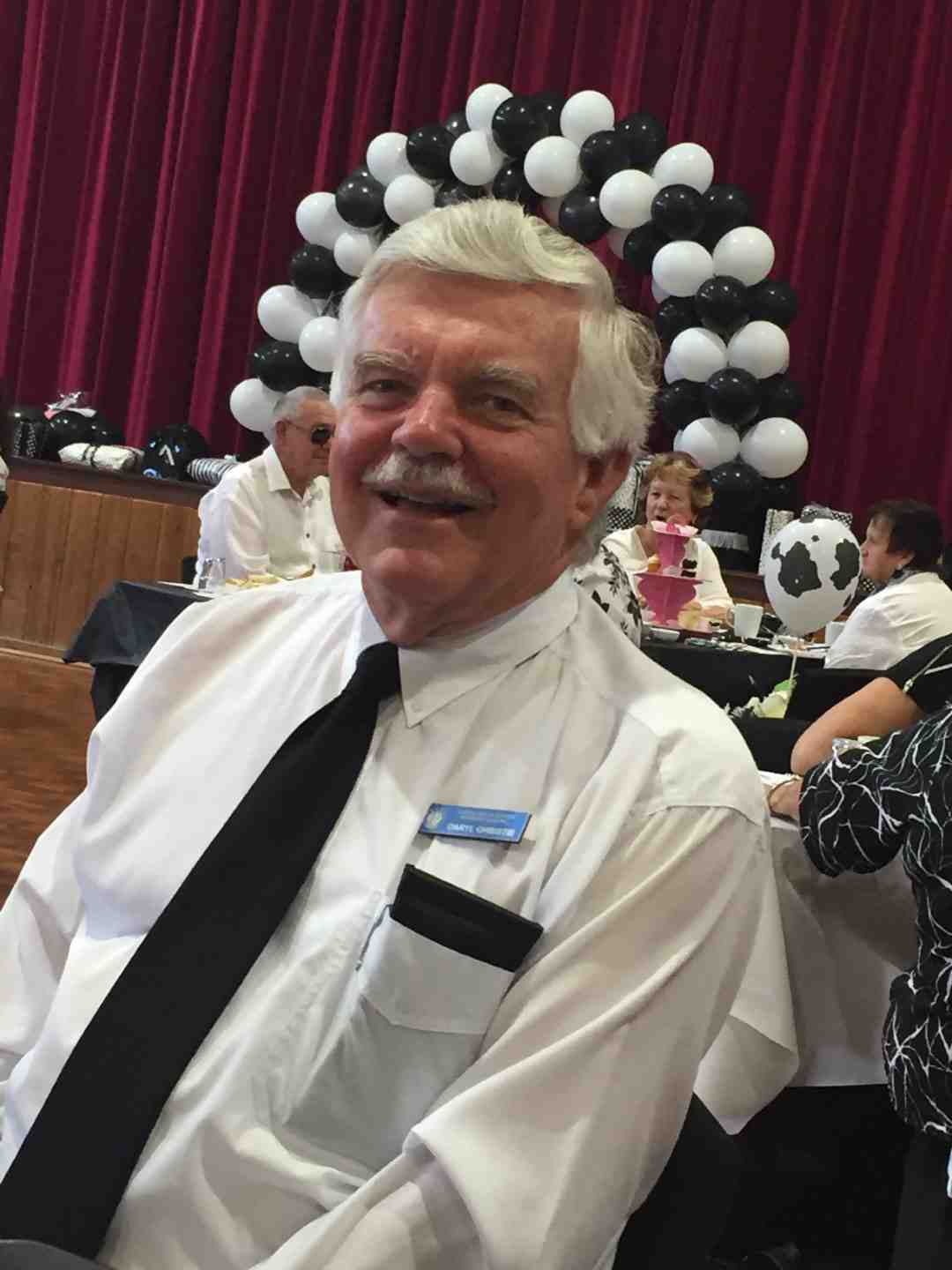 Probus President, Daryl Christie, "lit up" at the Children's Hospital fundraiser