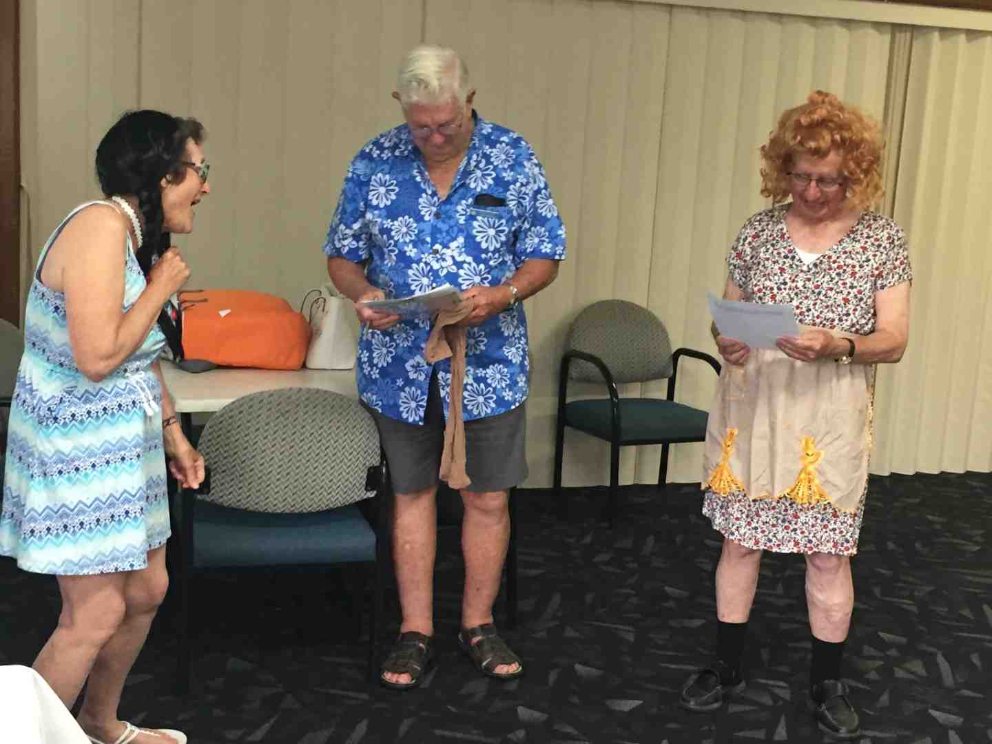 The skit by Kaye Olson, Don Beaton and John Olson brought a lot of laughter to Probus members