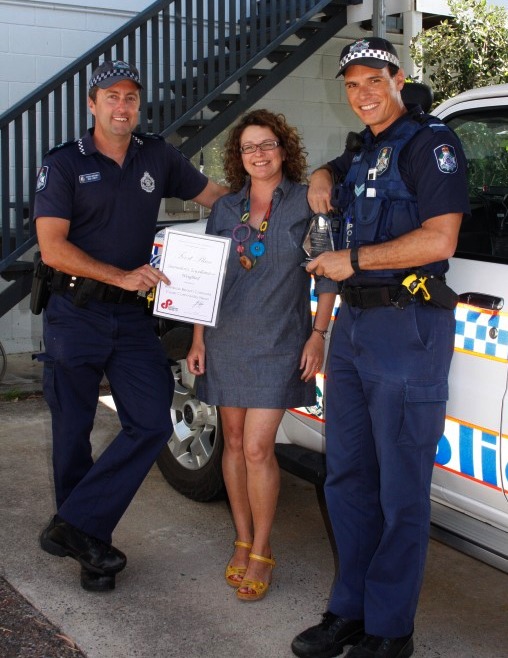 Mick Emery and Mike Brantz take turns each month to send in the Police Beat Column - Michelle Gilmore is very proud that judges recognised their role in winning the Journalistic Excellence trophy