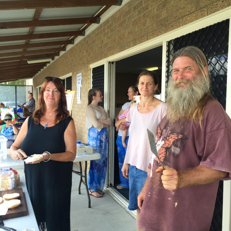 Members of the Cove and Bay Youth Project team raised over $260 at the Cooloola Cove Markets