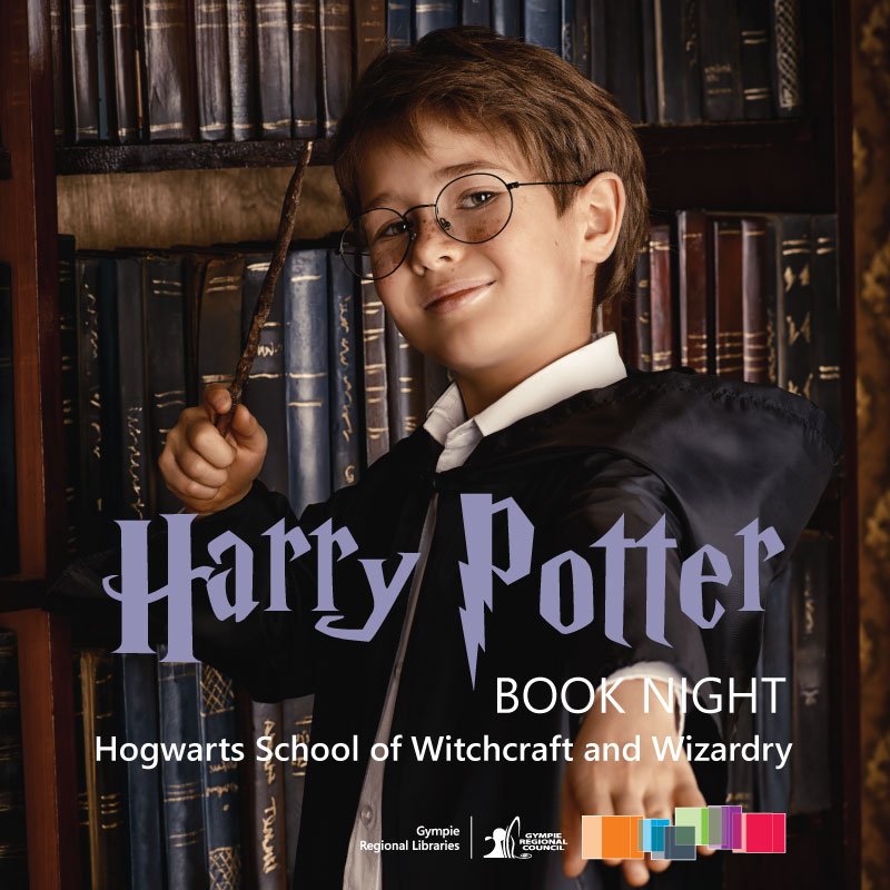 Come dressed as your favourite Harry Potter character at the Tin Can Bay Library