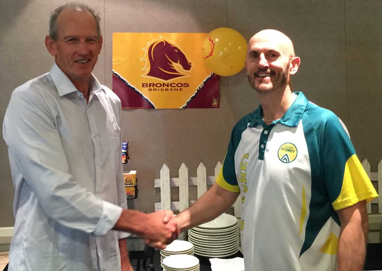 When President of Team Sydney, he hosted an inaugural Combatting Homophobia and Transphobia in Sport conference opened by his ex-sports teacher, Wayne Bennett