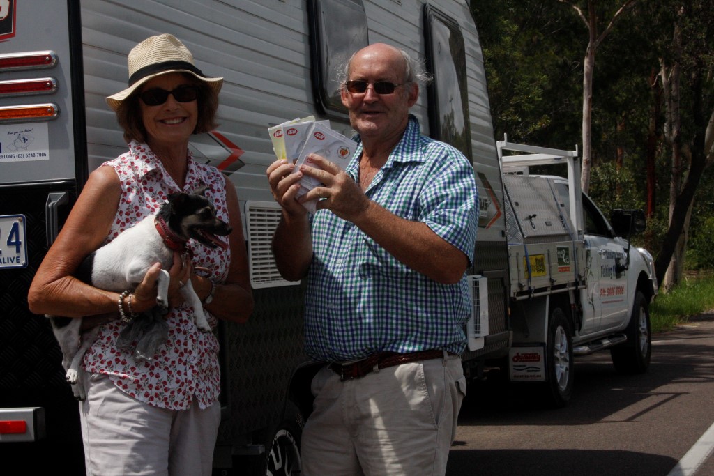 Tony and Rosie Stewart left town last month to bring supplies out west