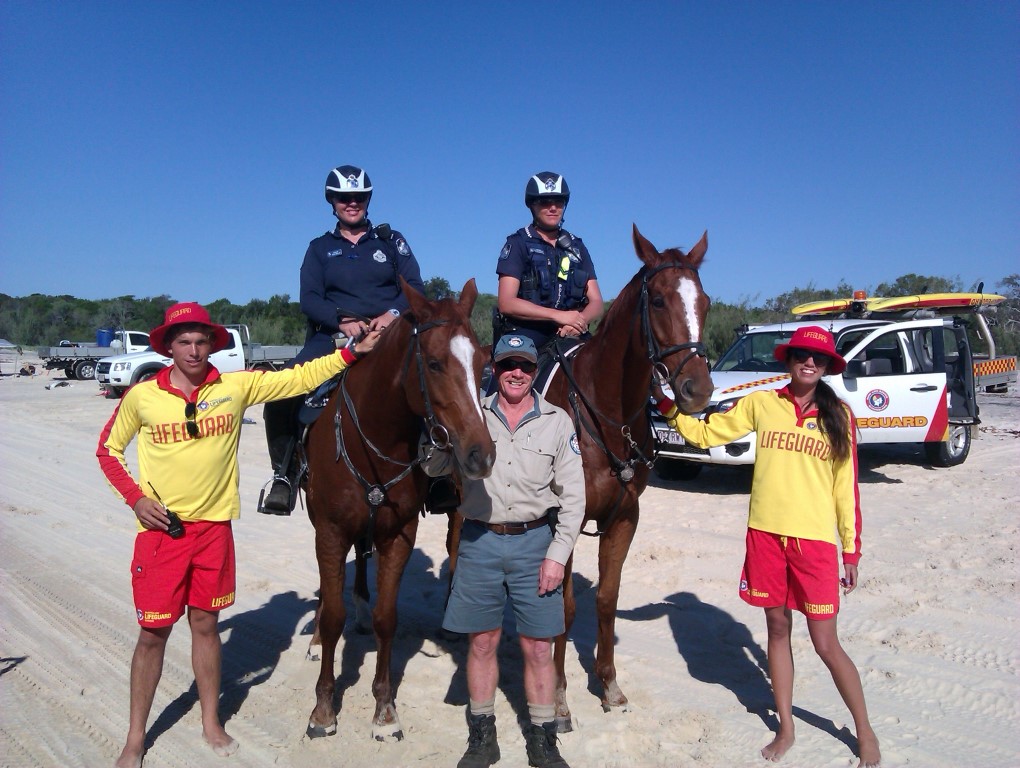Keeping the peace at Inskip Peninsula on Easter Sunday
