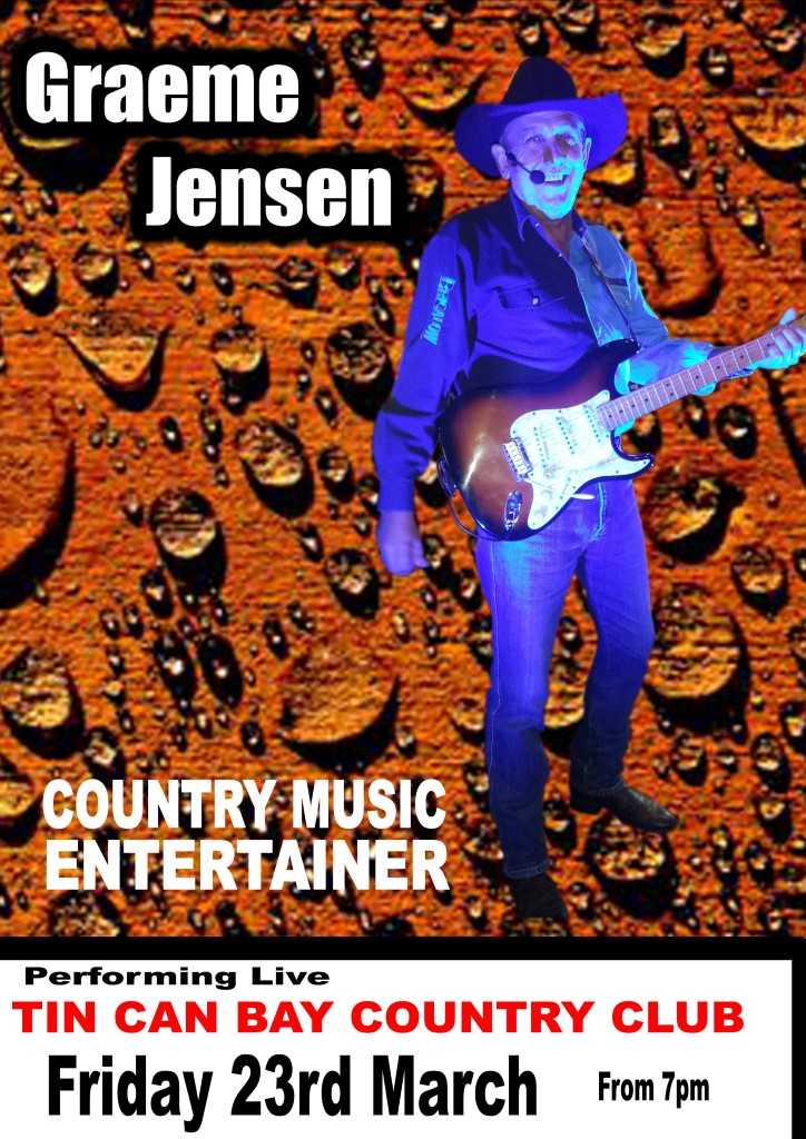 Graeme Jensen performs at the Tin Can Bay Country Club
