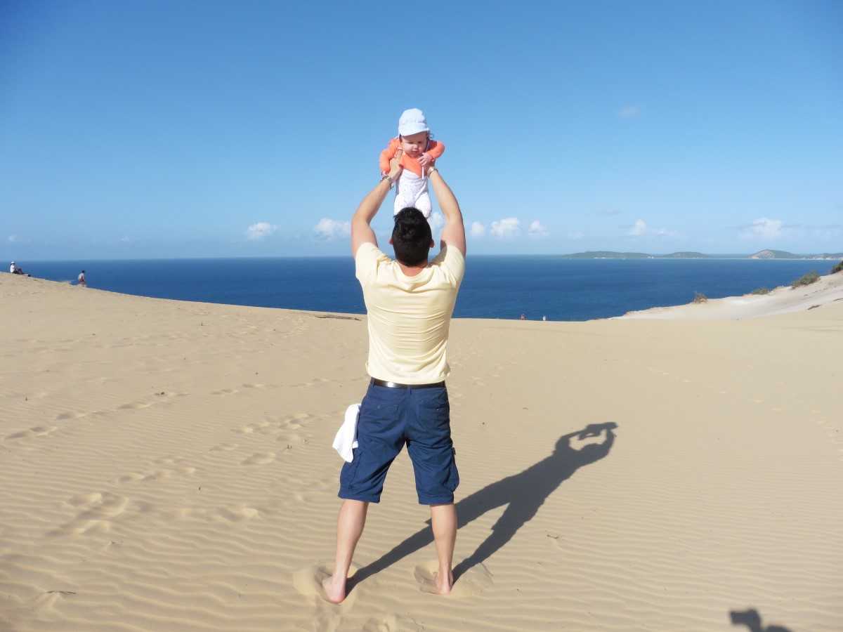 Editor Rhyll’s husband, Steve, was delighted to become a father six years ago - here he is celebrating his first ever Father’