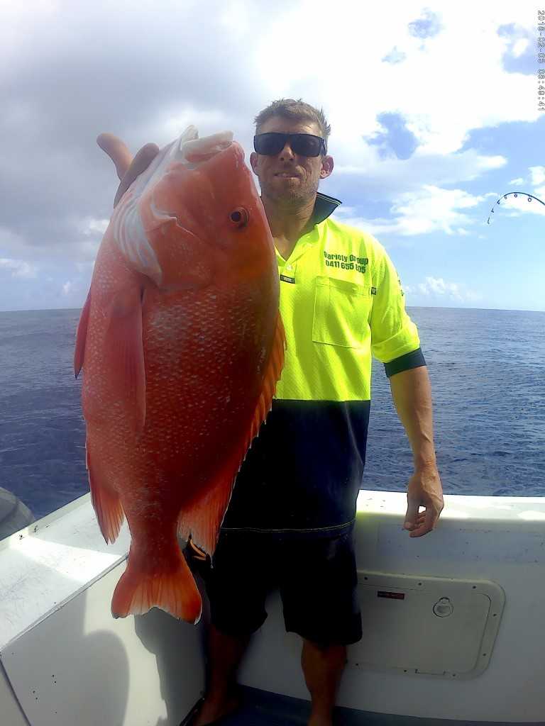 Scotty was stoked to add a nice Red Emperor to his mixed bag