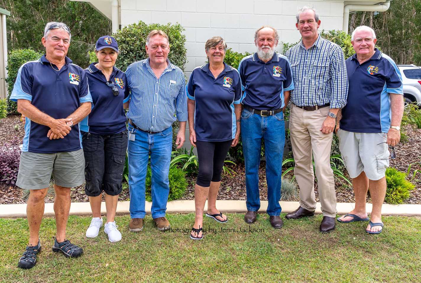 Mayor Mick Curran and Cr Mark McDonald thanked the Tin Can Bay Fishing Club for their contribution to the community at a celebratory morning tea