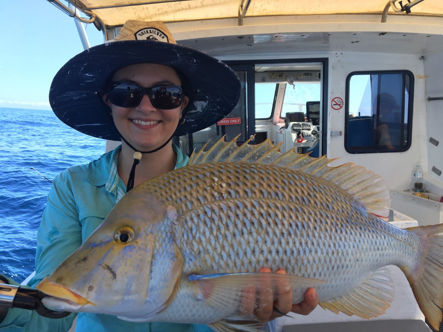 RB Fishing - Kate happy with a nice Spangled Emperor