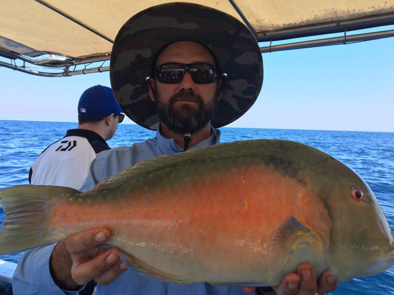 Steve with his PB parrot caught on Baitrunner 