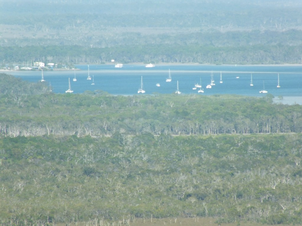 Views over Tin Can Bay Inlet taken from Carlo Sandblow