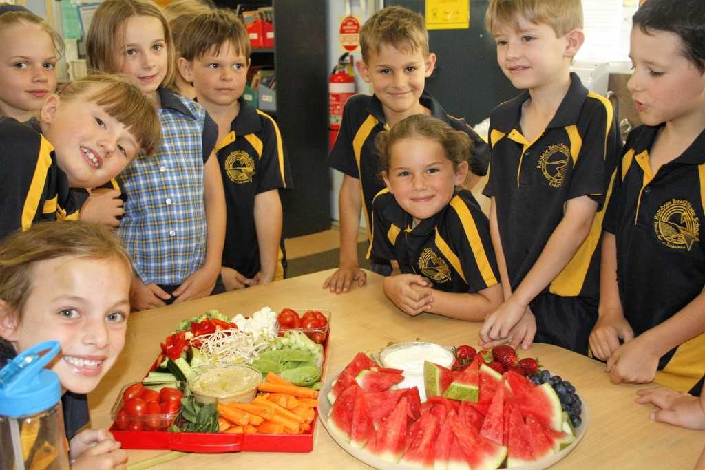 Alex Kingsley (back, centre) wants us all to be healthy