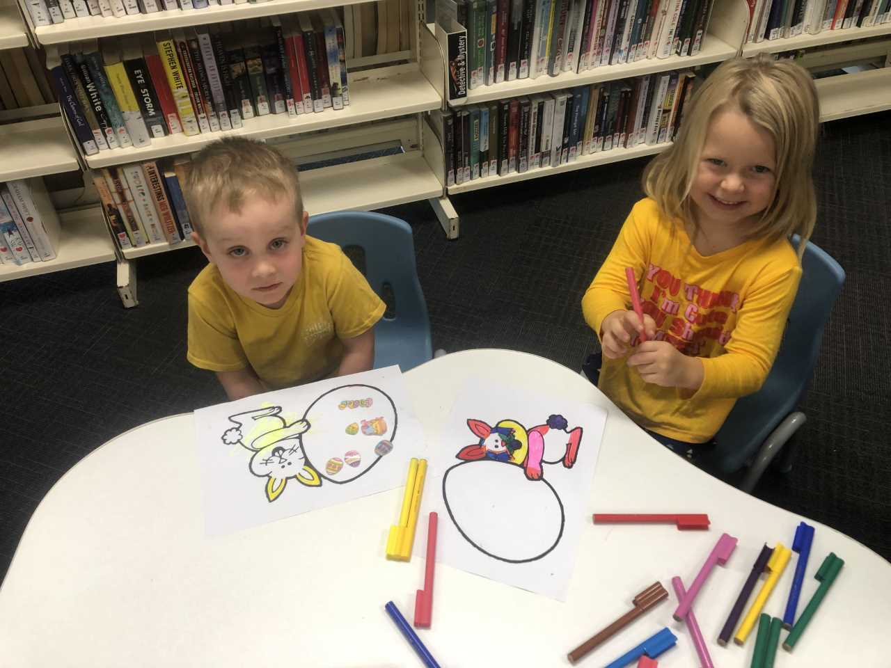 Ollie and Sofia love craft time
