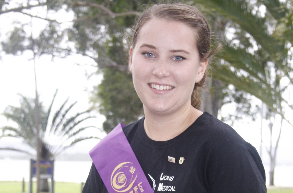 Michaela Harries: First ever entrant for Lion and Lionesses of Tin Can Bay - Lions Medical Research Personality Quest