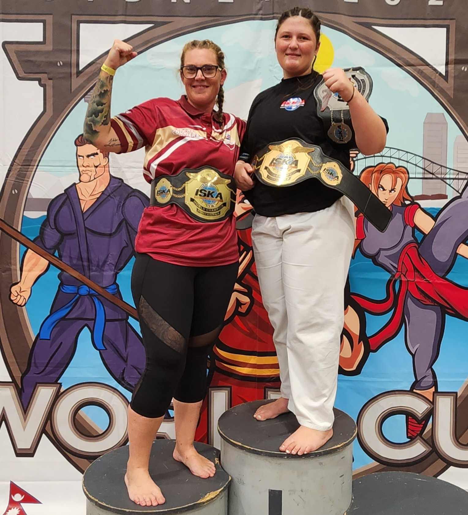 Champs! Amy and Sky brought home Gold.
