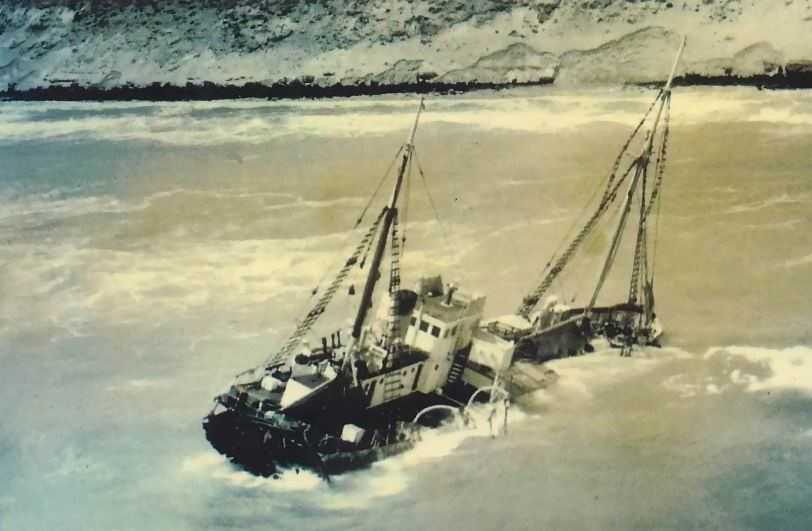 The Natone had a long and prestigious history before being beached off Rainbow in 1959