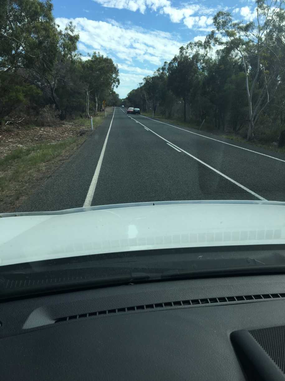 A head on collision on Rainbow Beach Road was captured on film by another driver…