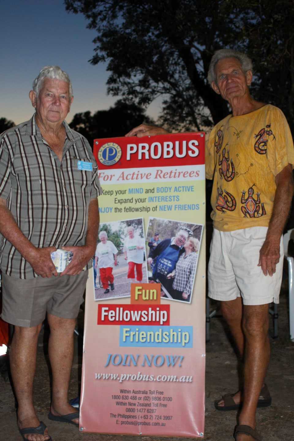 Frank and Manfred from the Cooloola Coast Probus Club