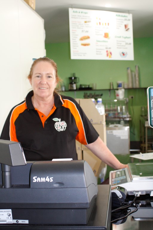 Liz Kilgower celebrates the opening of the brand new greengrocer and deli