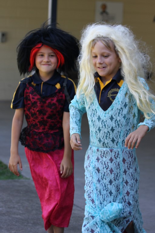 Jacob and Jasper prepare for their costumed dance! 