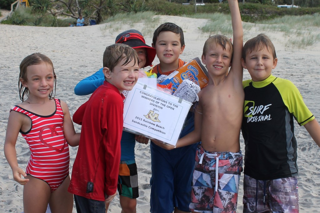 Winners of the Open Division - The Sandy Cracks: Ruby, Kye, Mason, Sylie, Max and Aidan