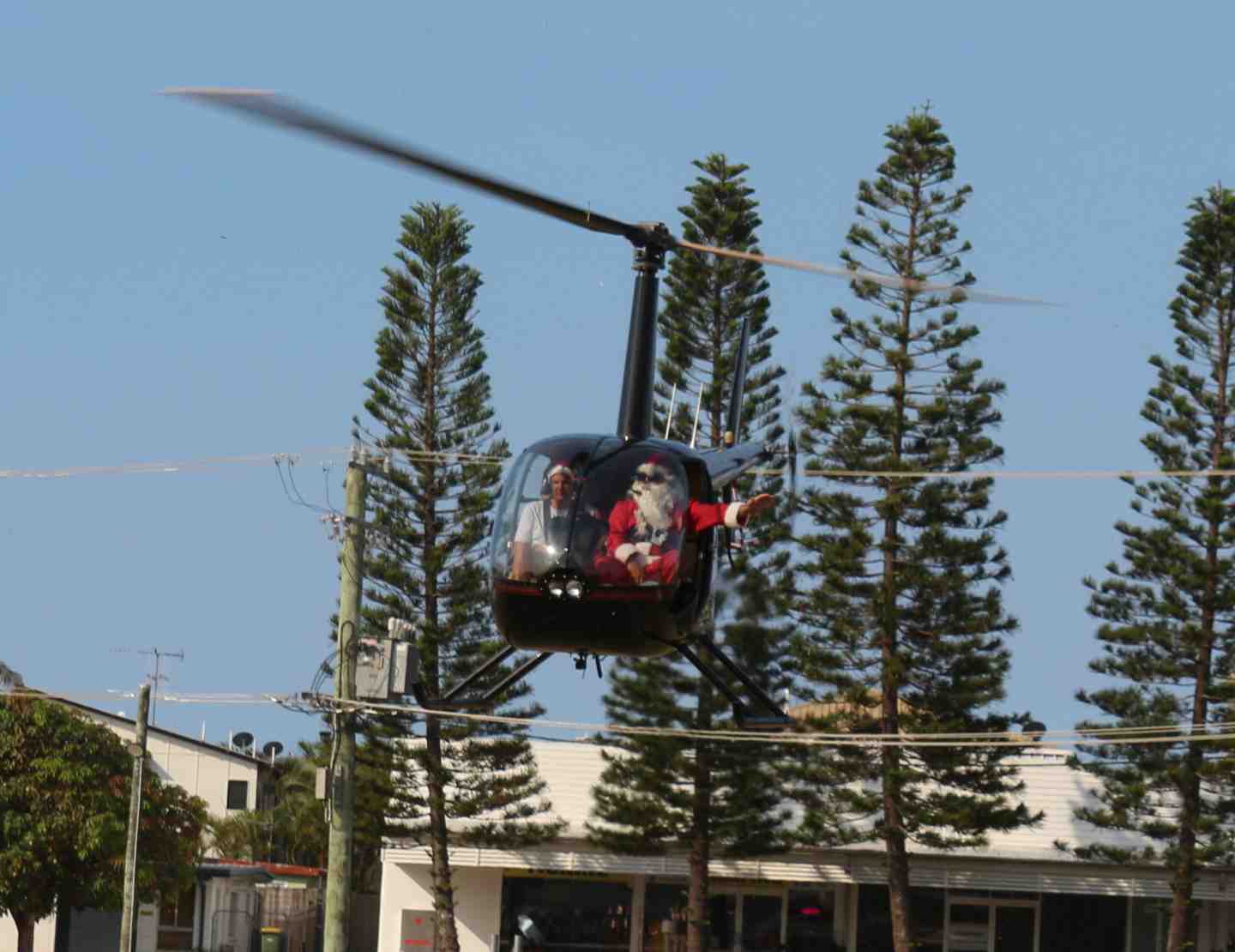 Rainbow Beach Helicopters are bringing Santa to the event in style