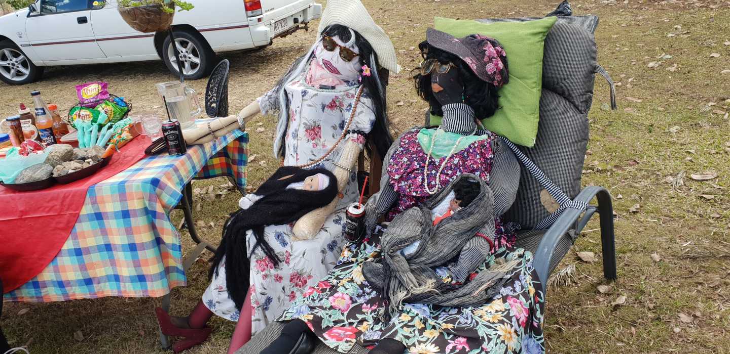 Scarecrows - A Traditional extravaganza - The Aussie BBQ by Susanne Spokes.