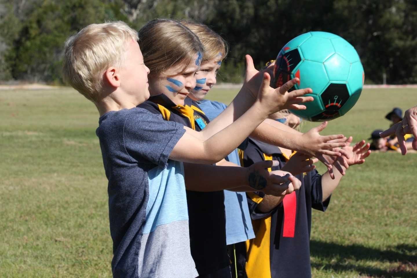 Cooloola concentrated hard in captain ball at the annual athletics carnival