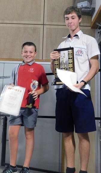 Wyatt Lee (Year 5) won the Sportsperson of the Year Award which is presented to the student who has participated in sports at the highest level, he represented Queensland at the National Swimming Championships and Nelson Alexander (Year 10) received the Sue Arthur Volleyballer of the Year award, he attended all training sessions, encouraged and supported the younger students and at all times displayed a positive and resilient attitude 