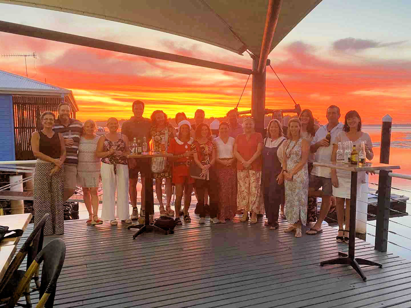 More sunset celebrations for the wonderful Rainbow Beach State School team at Captain’s on Carlo, Carlo Point