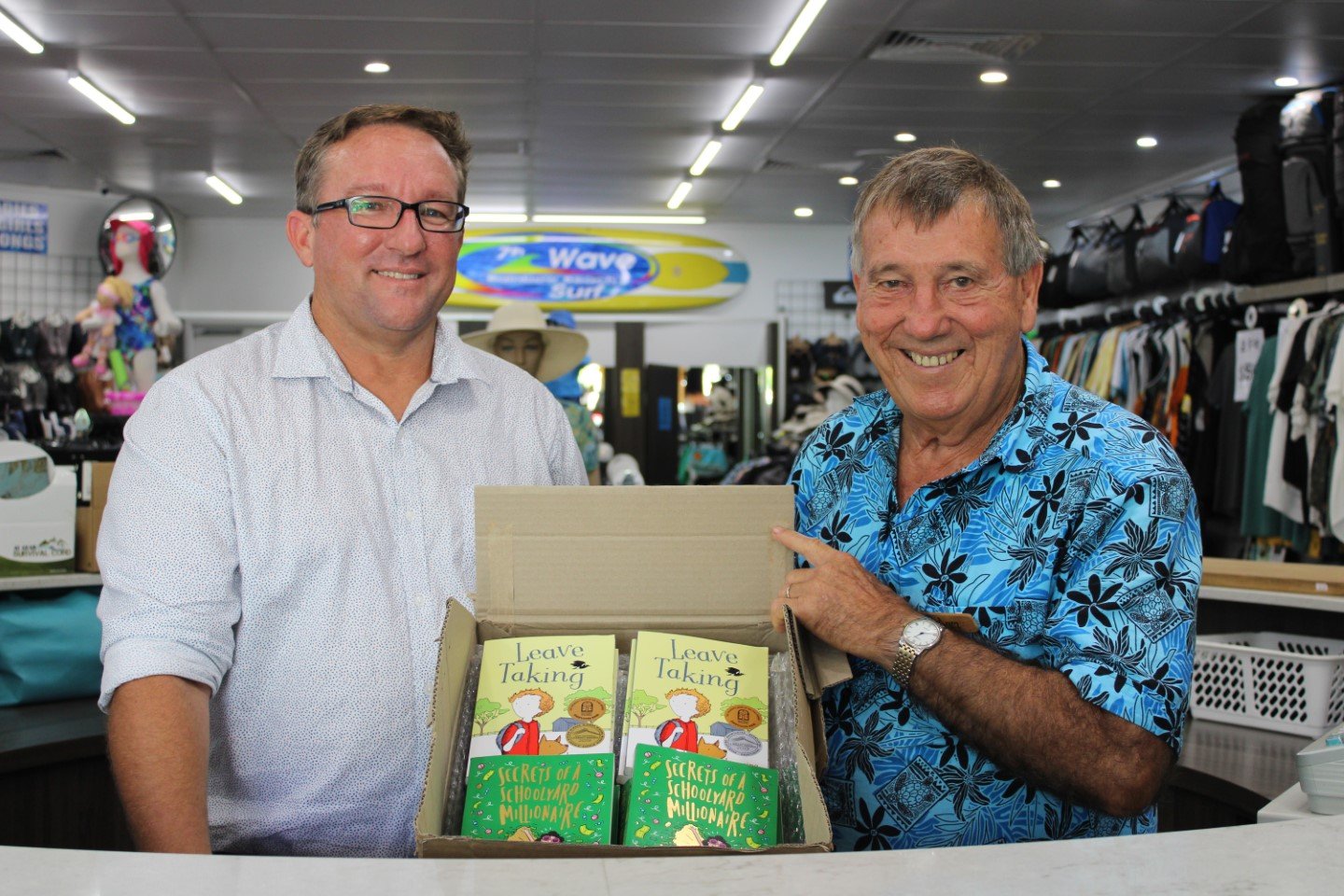 The school received a generous donation from Sam and Maureen Mitchell from 7th Wave Surf