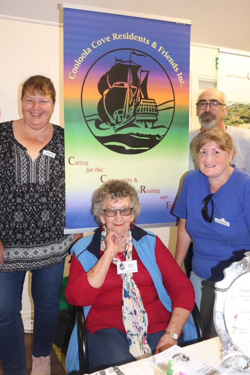 Head along to the Seniors Expo on October 23, hosted by Cooloola Coast Residents & Friends Inc. Pictured L-R: Theresa Fear, Jackie Moore, Beth Browne and Lyle Fear