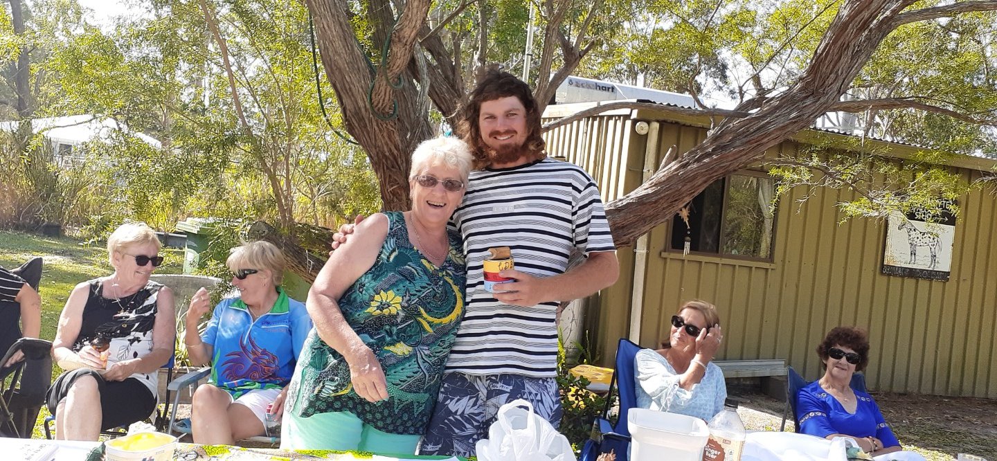 Assistant Coach, Shane Berkhout, with Head Coach Sandy Wooster. Shane is aiming for the Dragon World Championships in France in 2020 