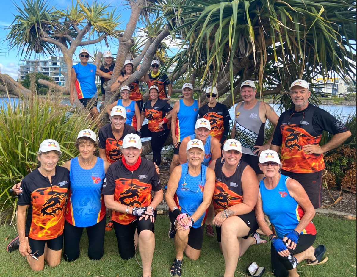 Wide Bay Warriors at the recent Kawana regatta