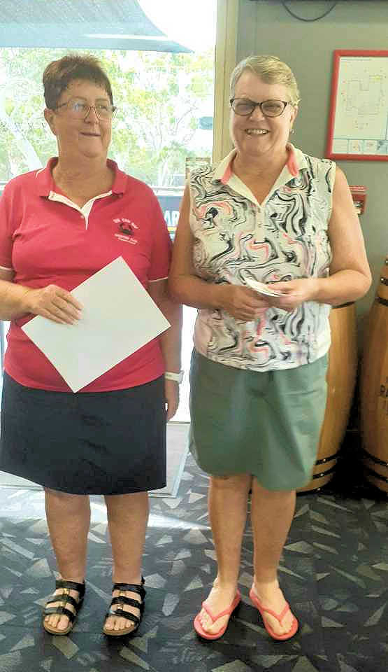 Golf - Irene Brogden receiving her Division 1 first monthly medal