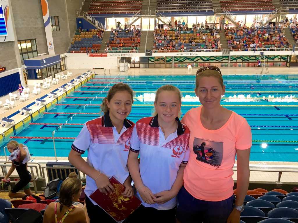 Mum Dee White cheered on both daughters Annie and Jasmin at Chandler last month